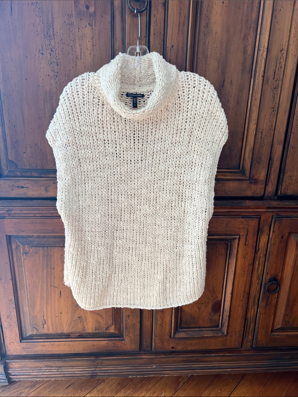 Eileen Fisher Peruvian Organic Cotton Lofty Slub Turtleneck Top